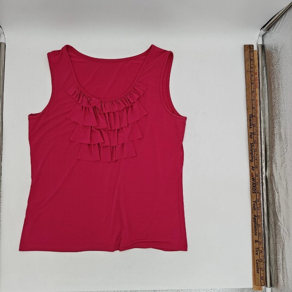 VTG Jones Studio Magenta 1 button blazer with matching blouse - EUC SZ 14 - Picture 9 of 12